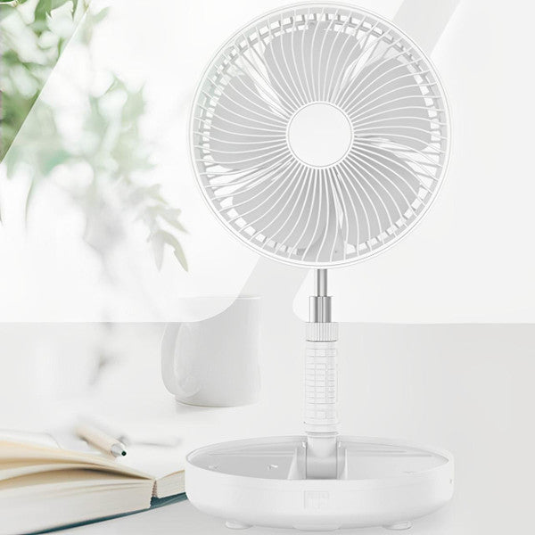 Ventilateur pliable rechargeable avec brumisateur, 4 vitesses, hauteur réglable