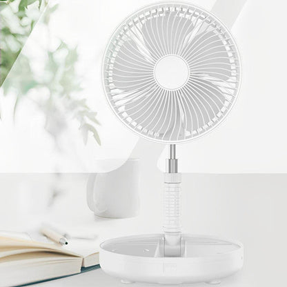 Ventilateur pliable rechargeable avec brumisateur, 4 vitesses, hauteur réglable